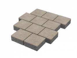  Тротуарная плитка Stellard Квадрат 200x200x80 мм Белый: внешний вид