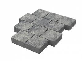  Тротуарная плитка Stellard Квадрат 200x200x80 мм Грей: внешний вид